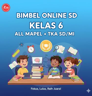 Bimbel Online Kelas 6 All Mapel + TKA SD/MI