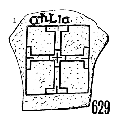 Clonmacnois Runestone 629 - Barony of Garrycastle, County of Offally, Ireland (400 CE)