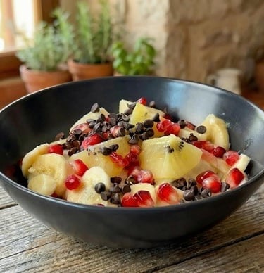 Coconut rice cream, a full breakfast in a bowl