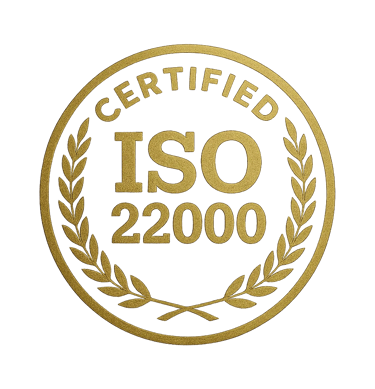 ISO 22000 CERTIFIED BADGE OF GOLDEN SHILAJIT CERTIFIED