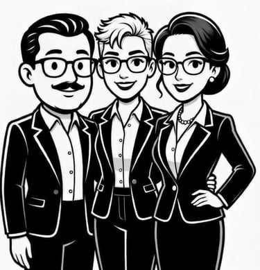 3 cartoons with 3 different genders may visit a male sex worker