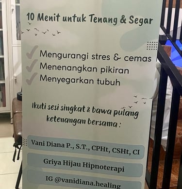 Ruang pertemuan offline untuk agenda relaksasi bersama.