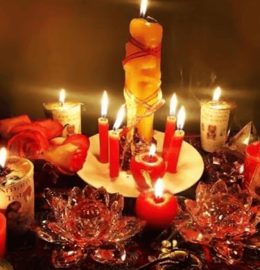 altar de hechizo de amor tradicional