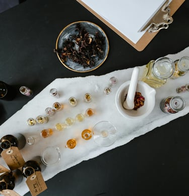 Making solid perfume balm