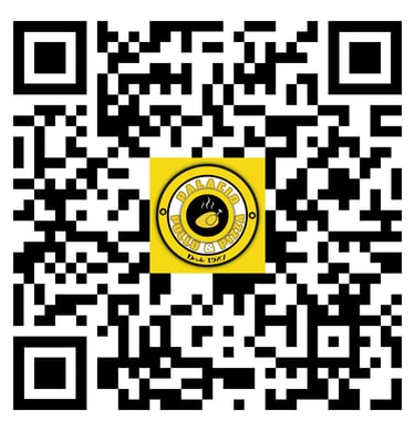código QR descarga app palacio del pollo y la pizza