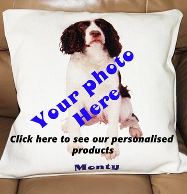 Personalised cushion with image