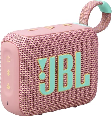 JBL GO 4, Altavoz inalámbrico portátil con Bluetooth, resistente al agua y al polvo IP67 Rosa