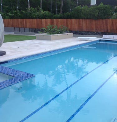 natural coral stone pool