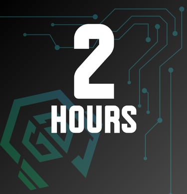 a number of electronic devices with the words 2 hours