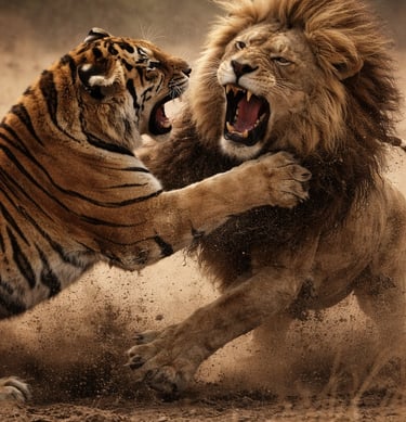 Qui gagne entre un lion et un tigre ?