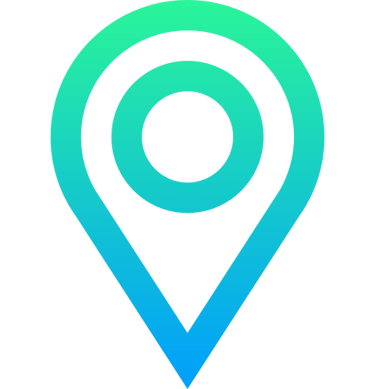 line art of a map point