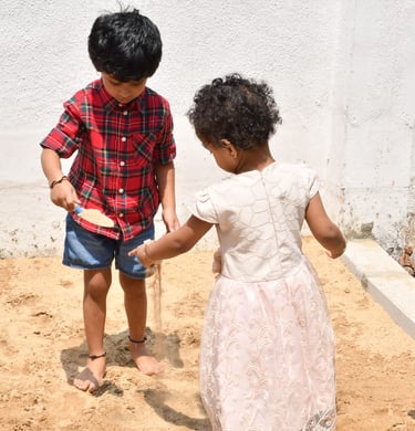 day care , kids enjoying outdoor play