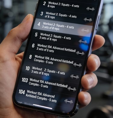 Online training program created by a personal trainer