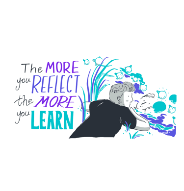 Reflection Quote with person