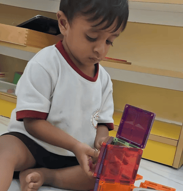 kid enjoying free open ended play