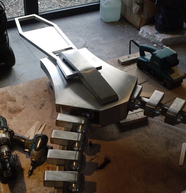 Stainless Steel Artistic Fabrication In Progress