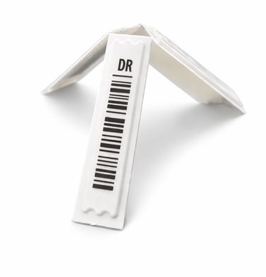 DR label for retail anti theft system