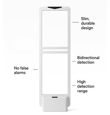 AM antenna for retail security system