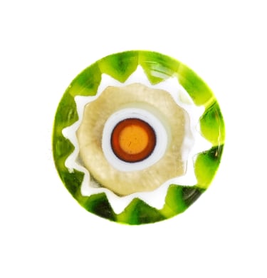 murano art | green button | olio my shop