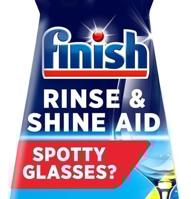 a bottle of rinsee rinsee shine aid spotless spotless spot