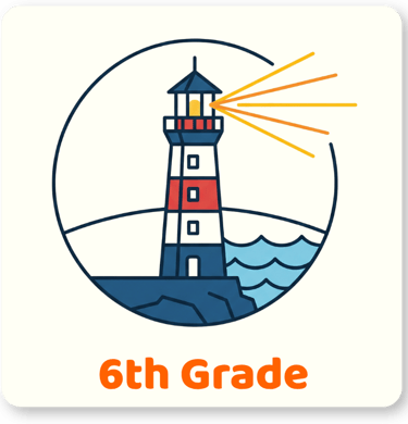 Sixth grade Middle School curriculum and academic subjects for Delight Academy students