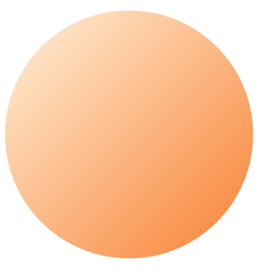 ein großer runder orangener Kreis