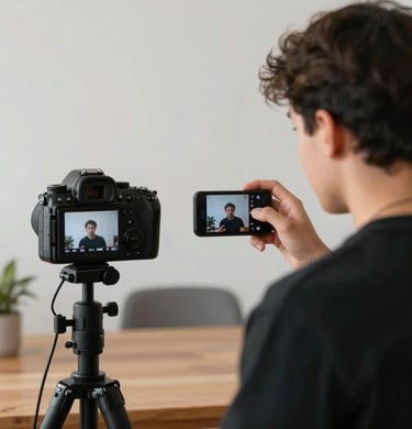 blue and white striped round textile