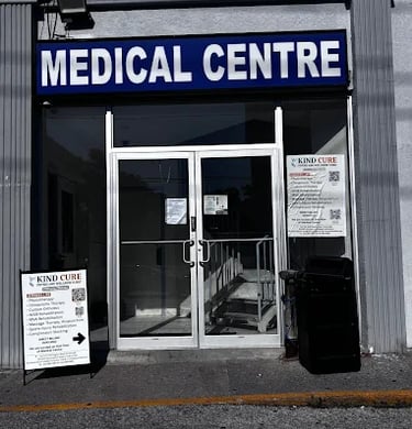 Entrance of physiotherapy and wellness clinic in Scarborough