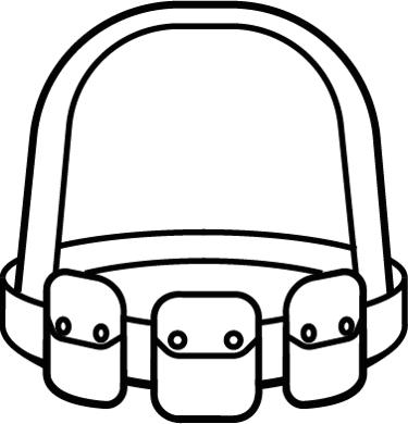 An item of military personal equipment molle.