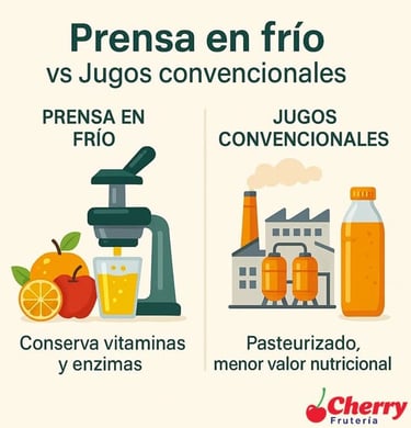 Prensa en frío vs jugo industrial