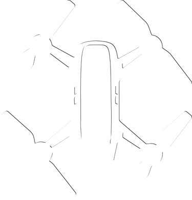 vector icon of a drone 