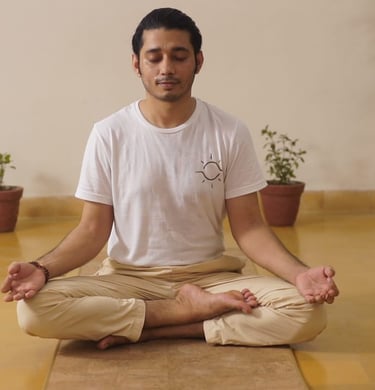 Kaushlendra Kumar Thakur, co-founder and yoga therapist at Sankhya Yoga & Wellness
