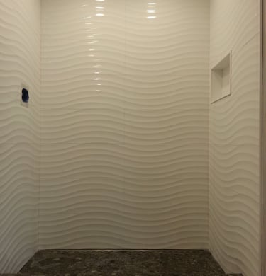 bathroom shower tile istallation