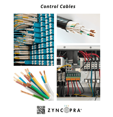 Industrial control cables for automation systems.