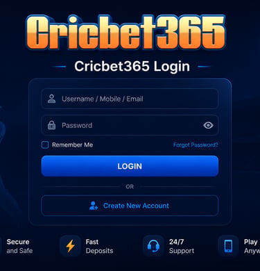 cricbet365 Login