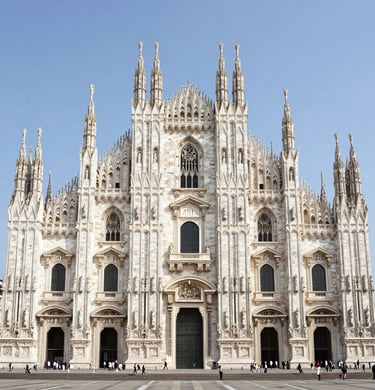 A modern, minimalist bed setup in a bustling city apartment.