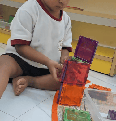 kid enjoying free open ended play