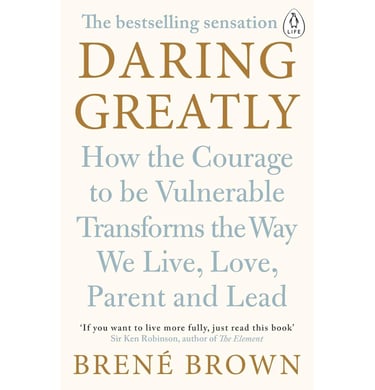 Book title card – Daring Greatly by Brené Brown