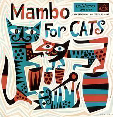 Mambo For Cats is an album cover designed by Jim Flora