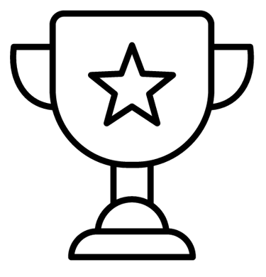 Trophy with a star on it