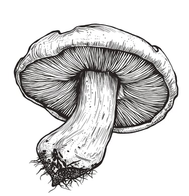 Black Pencil Mushroom by Sezer Ali