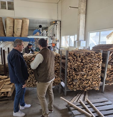 Op bezoek bij onze leverancier van Eikenhout in Zhytomyr,