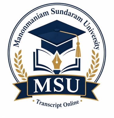 Manonmaniam Sundaranar University Transcript Online