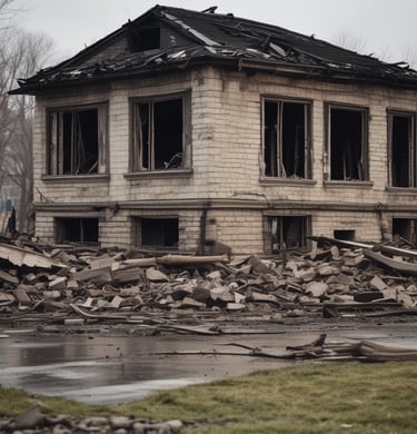 blue and white striped round textile