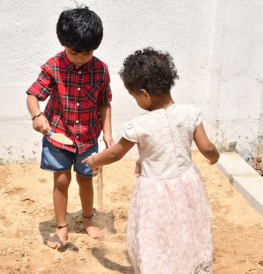 day care , kids enjoying outdoor play
