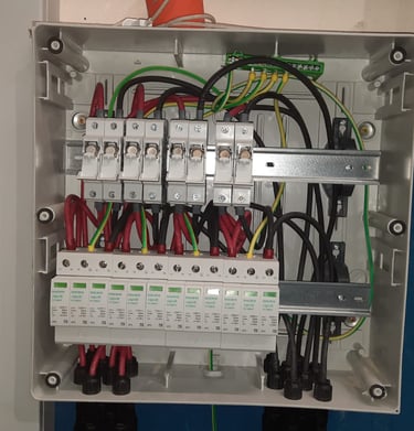 a box with wires and wires connected to a box with wires