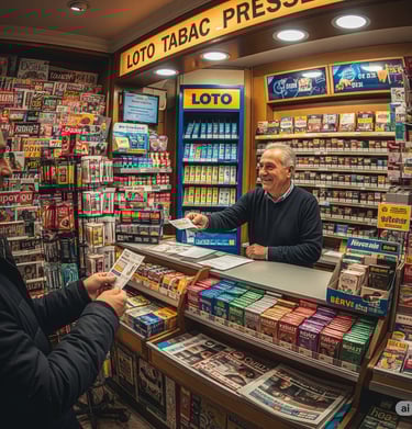 Un homme qui tient un magasin 