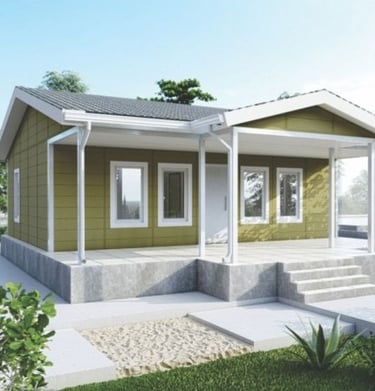 a small house with a porch and a porch
