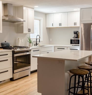new kitchen gas appliances with island