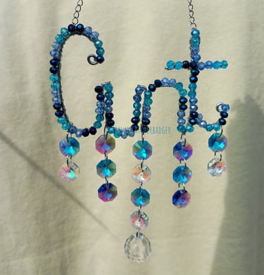 A beautiful blue inspired suncatcher for people who just don't rate pink & that's ok :)